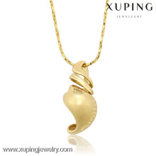 31937 Xuping Jewelry Alta calidad Charm Jewelry 14K Gold Conch Shell Colgante